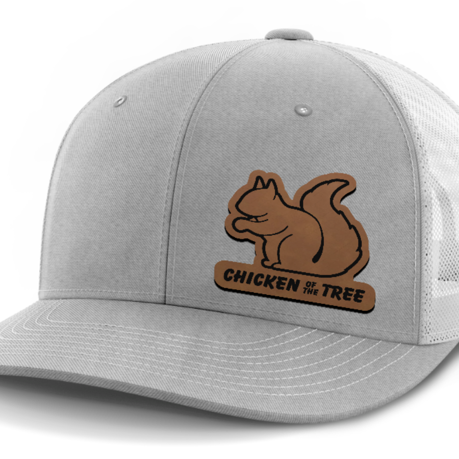 Chicken of the Tree, Squirrel Hunting, Leather Patch Hat