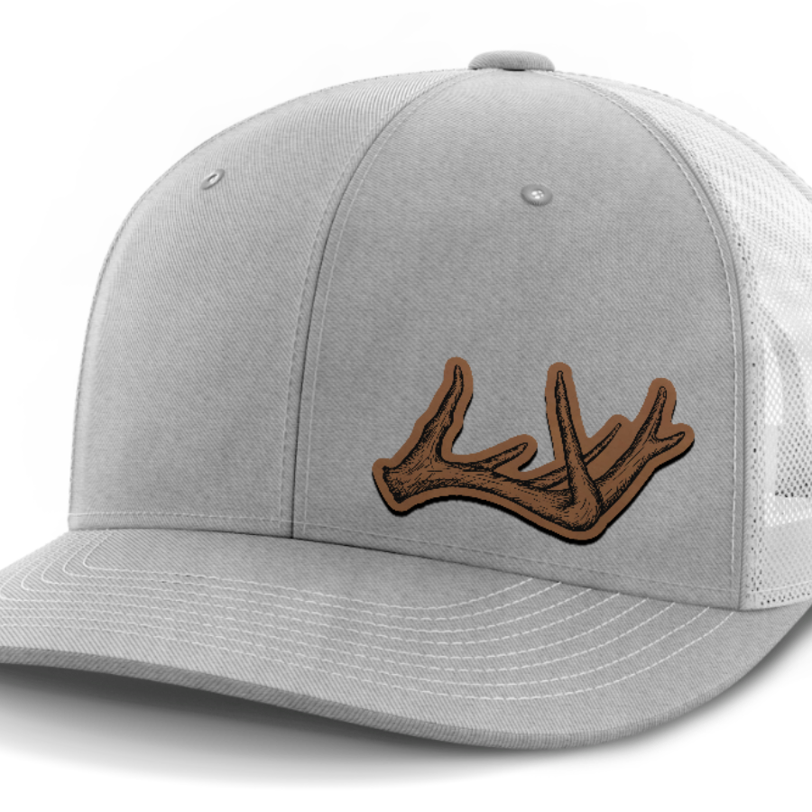 Antlers, Deer & Shed Hunting, Leather Patch Hat