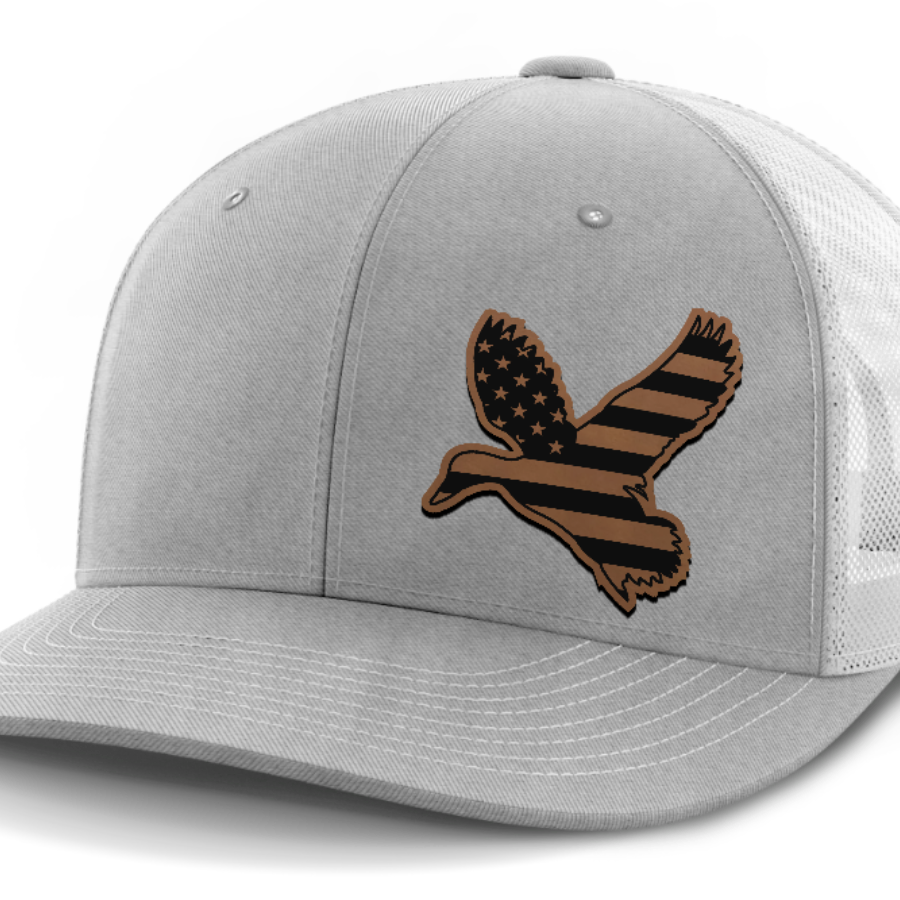 Duck Flag (left), Duck Hunting, Leather Patch Hat