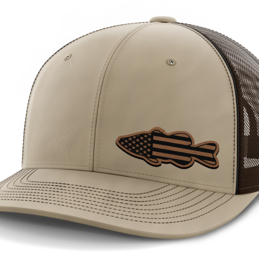 Bass Flag, Leather Patch Hat