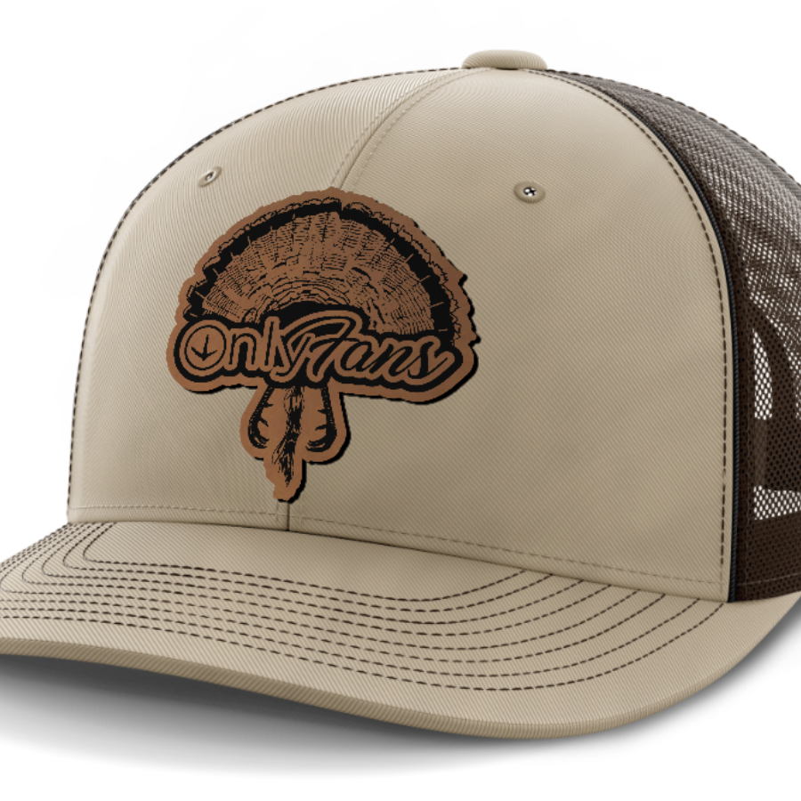 Only Fans, Turkey Hunting, Leather Patch Hat