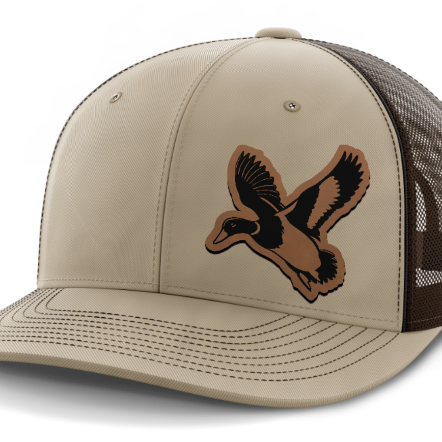 Mallard (left), Duck Hunting, Leather Patch Hat