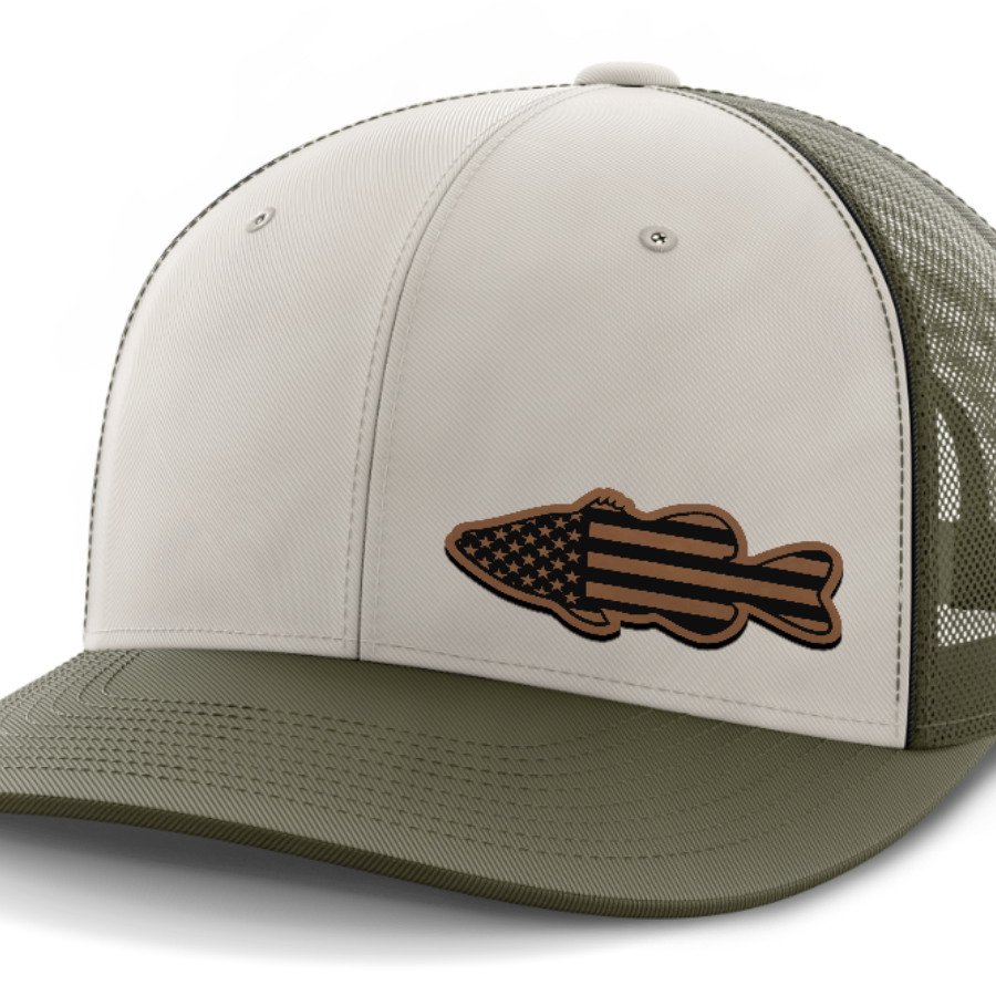 Bass Flag, Leather Patch Hat
