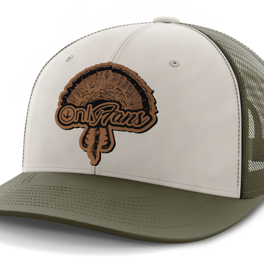 Only Fans, Turkey Hunting, Leather Patch Hat