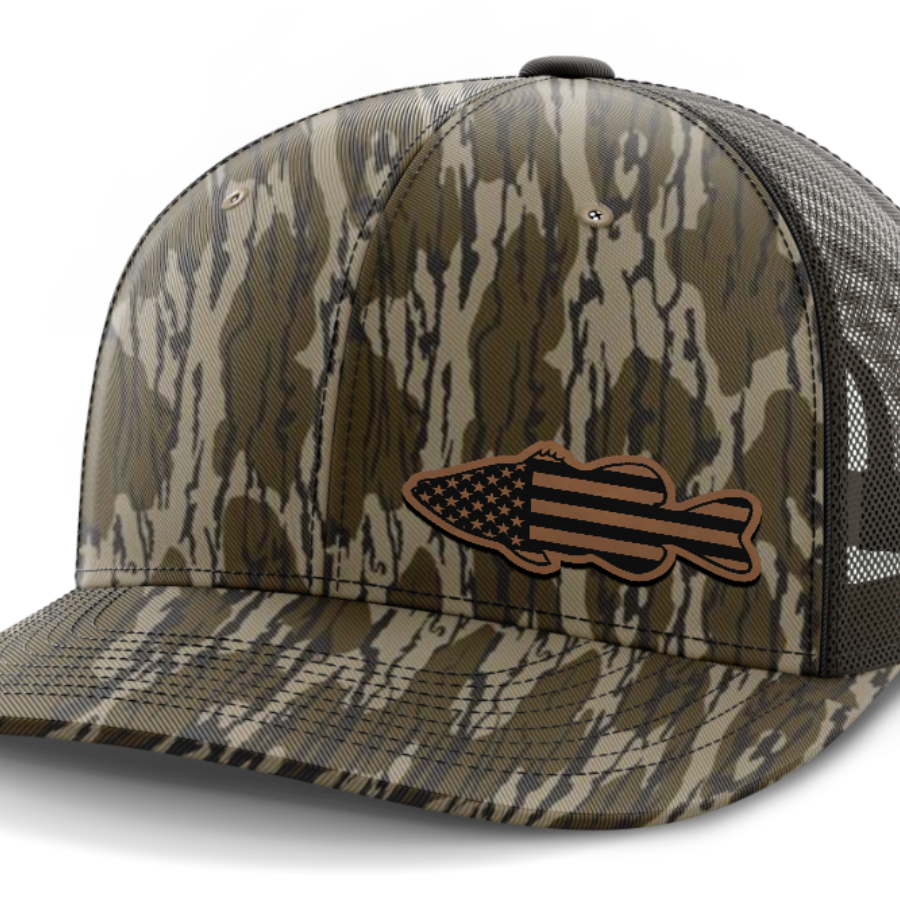 Bass Flag, Leather Patch Hat