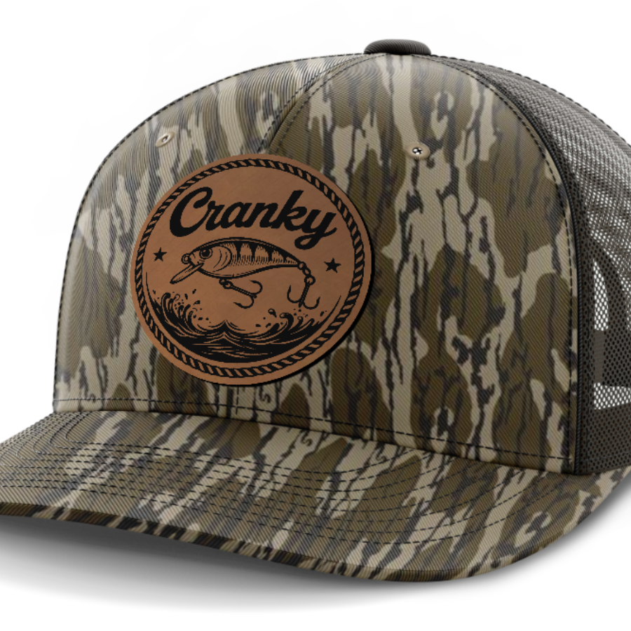 Cranky, Crankbait (round), Leather Patch Hat
