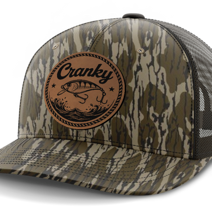 Cranky, Crankbait (round), Leather Patch Hat