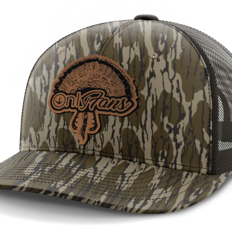 Only Fans, Turkey Hunting, Leather Patch Hat