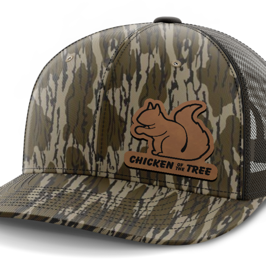 Chicken of the Tree, Squirrel Hunting, Leather Patch Hat