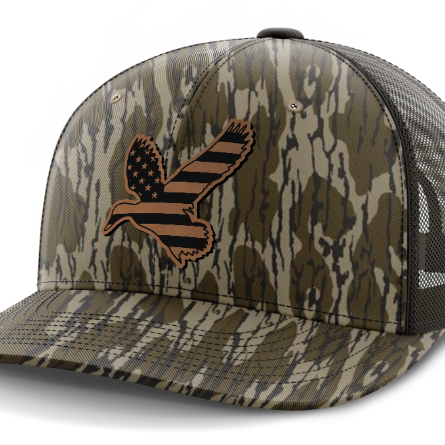 Duck Flag, Duck Hunting, Leather Patch Hat
