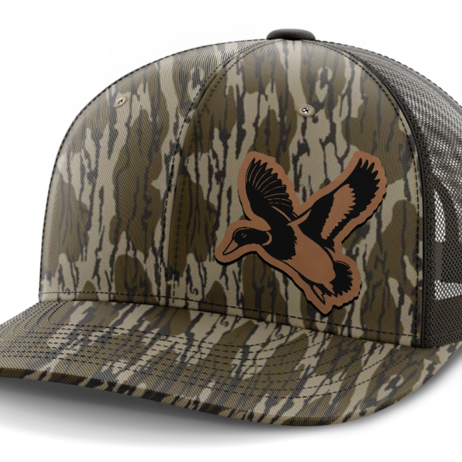Mallard (left), Duck Hunting, Leather Patch Hat