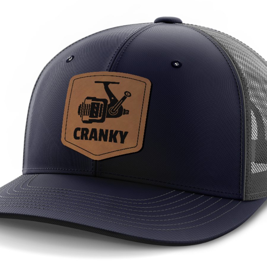 Cranky, Spinner, Leather Patch Hat