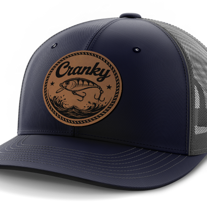 Cranky, Crankbait (round), Leather Patch Hat