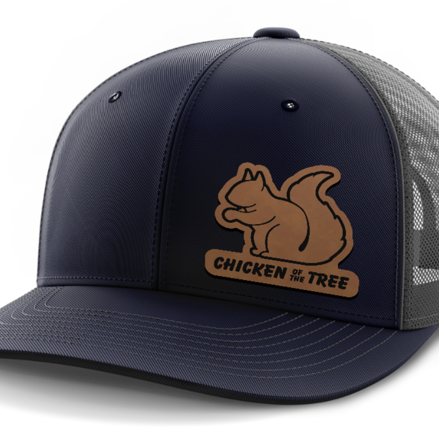Chicken of the Tree, Squirrel Hunting, Leather Patch Hat