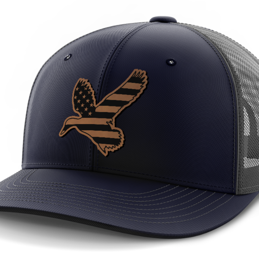 Duck Flag, Duck Hunting, Leather Patch Hat