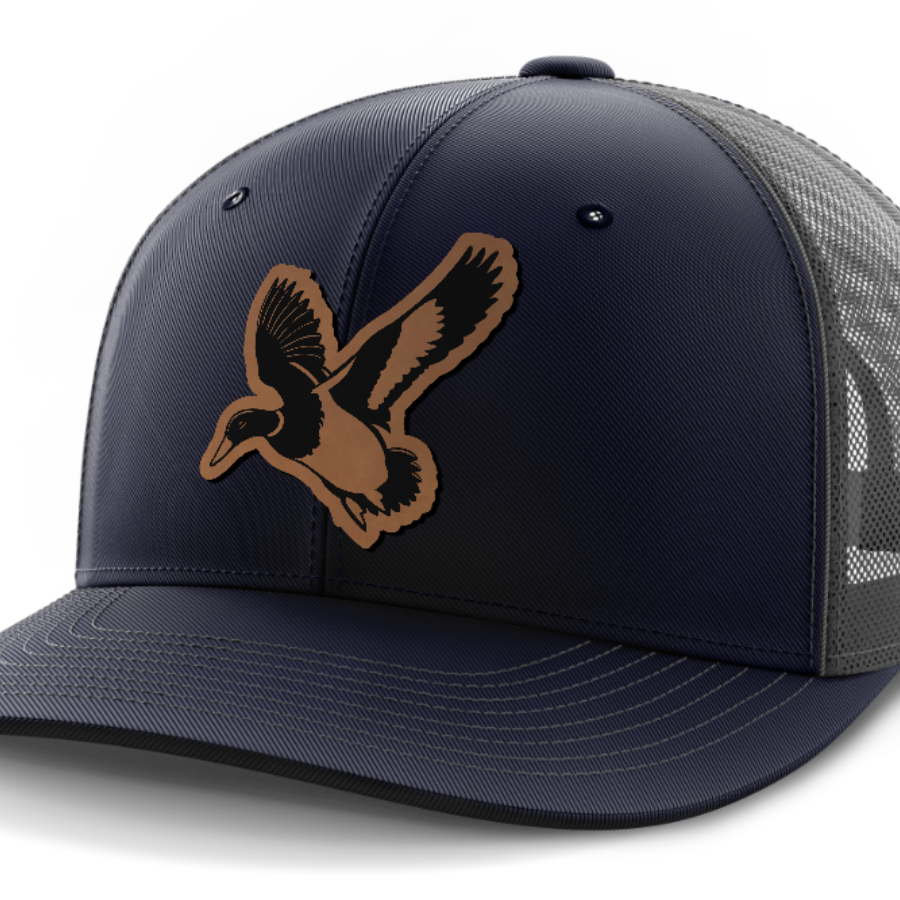Mallard, Duck Hunting, Leather Patch Hat
