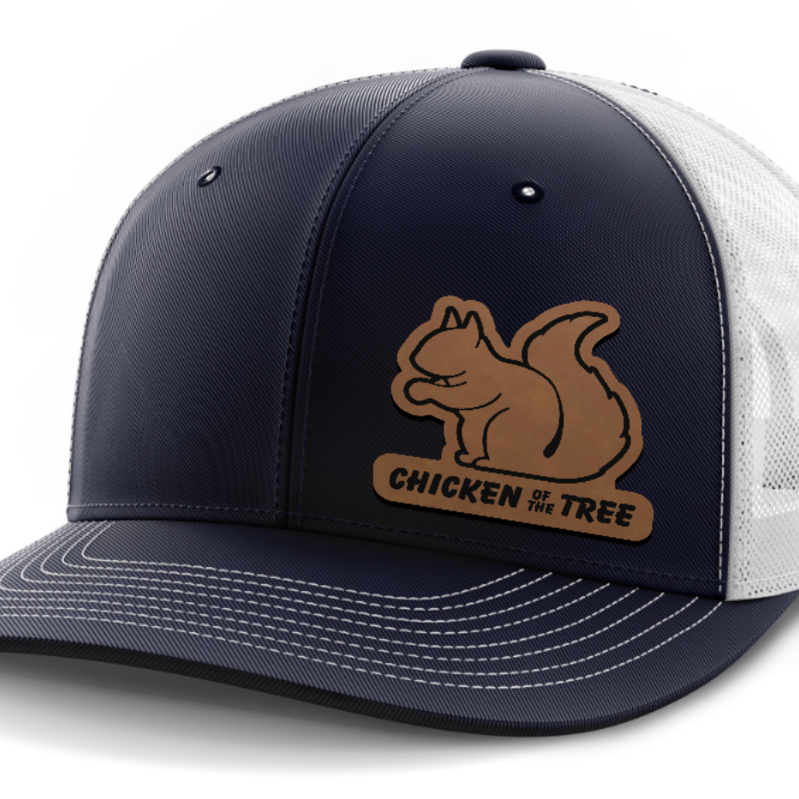 Chicken of the Tree, Squirrel Hunting, Leather Patch Hat