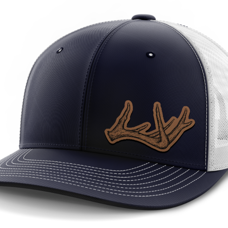 Antlers, Deer & Shed Hunting, Leather Patch Hat