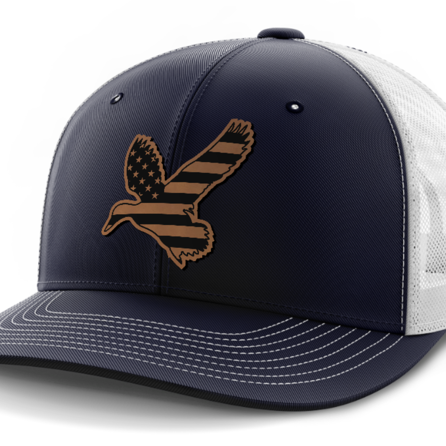 Duck Flag, Duck Hunting, Leather Patch Hat