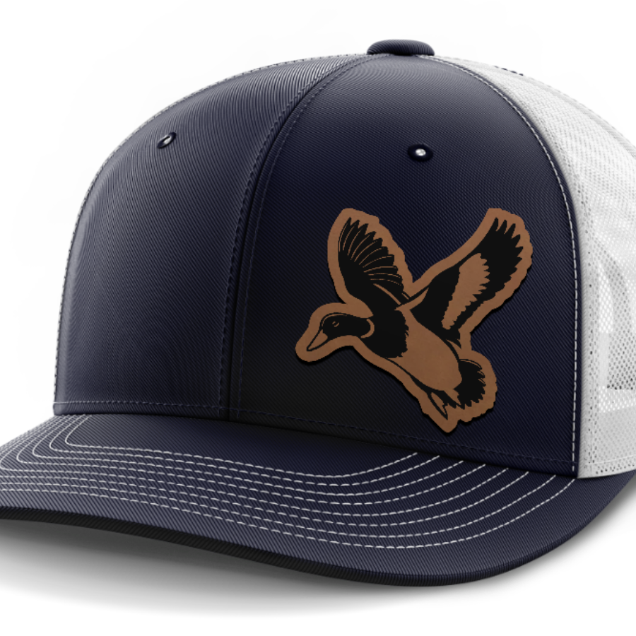 Mallard (left), Duck Hunting, Leather Patch Hat