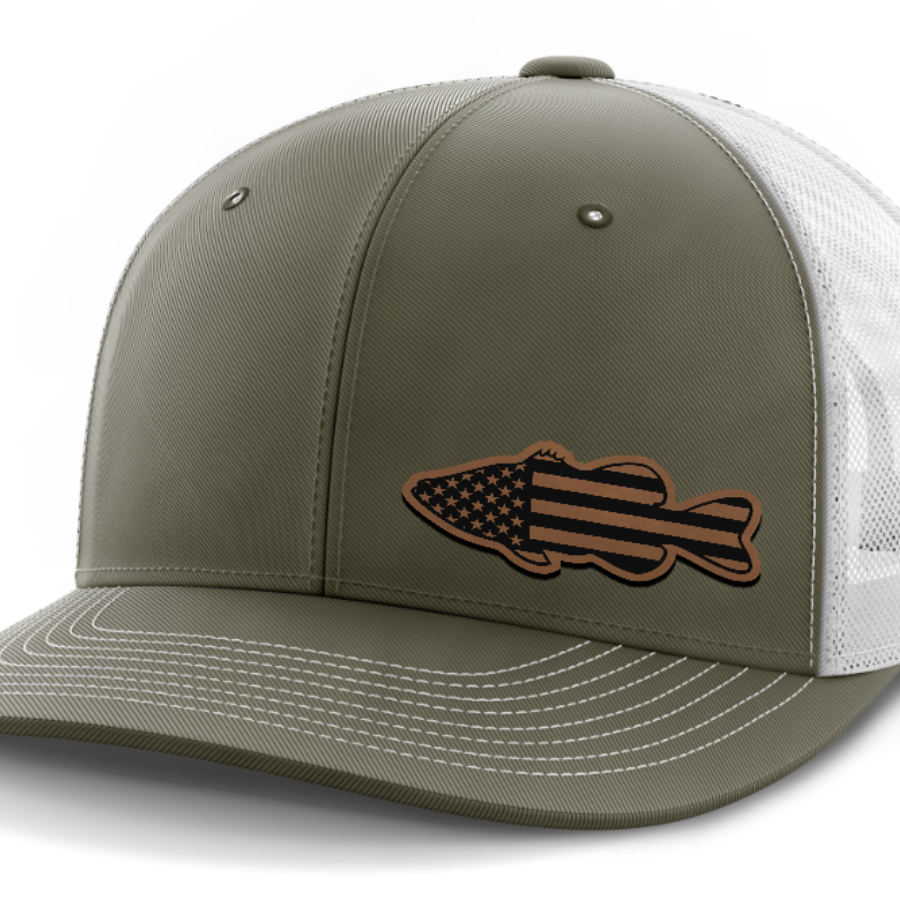 Bass Flag, Leather Patch Hat