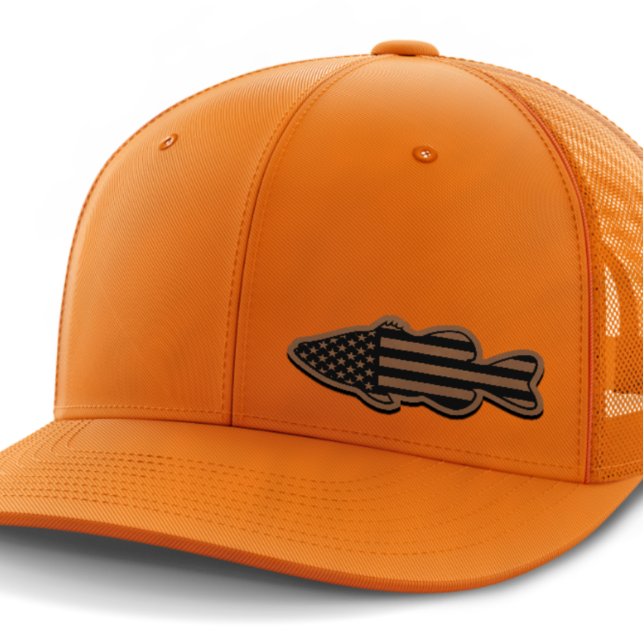 Bass Flag, Leather Patch Hat
