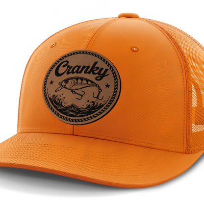 Cranky, Crankbait (round), Leather Patch Hat