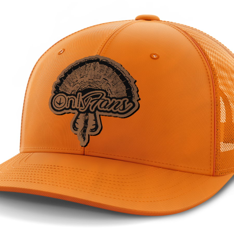 Only Fans, Turkey Hunting, Leather Patch Hat