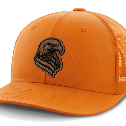 Eagle Flag, Leather Patch Hat