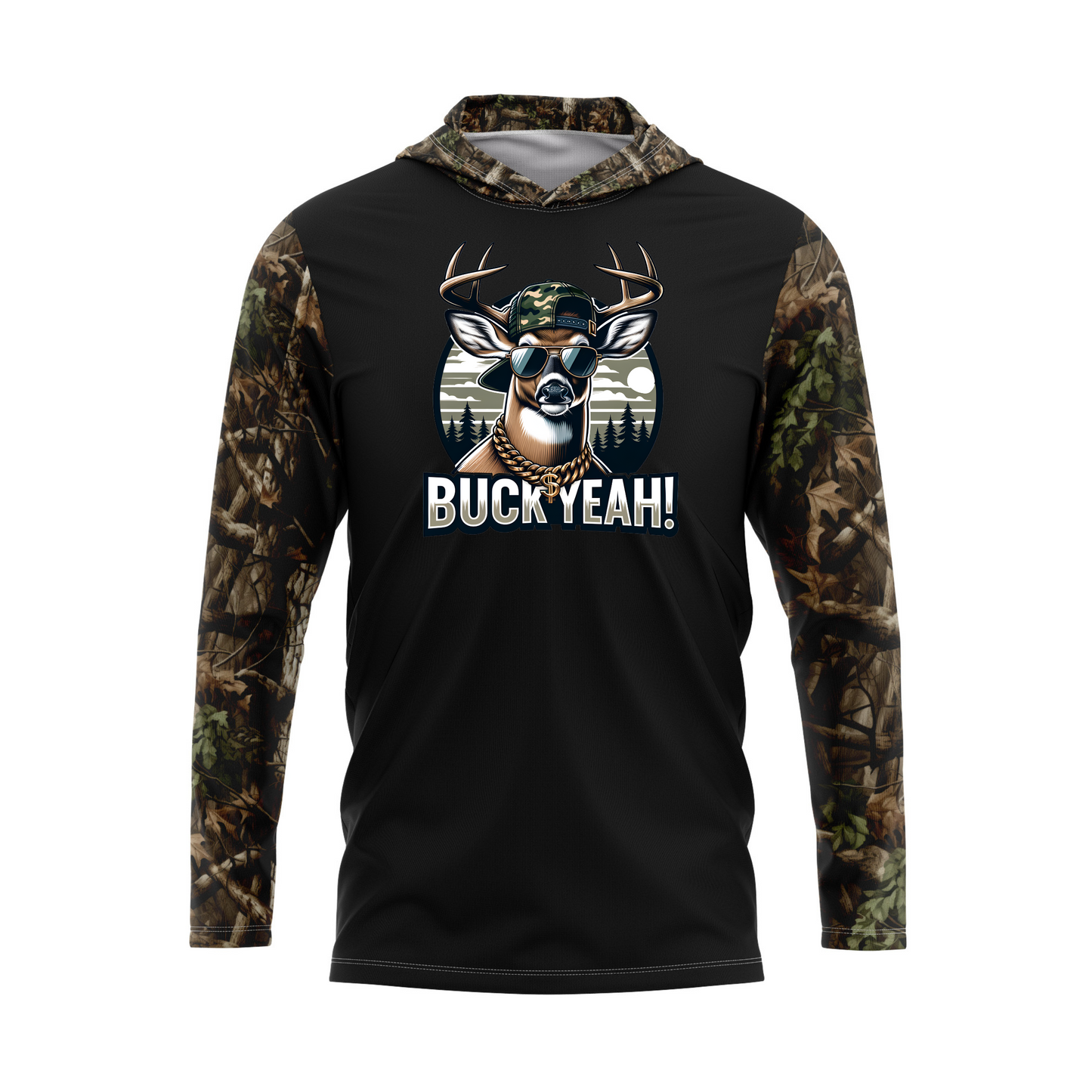 Buck Yeah! SPF50 Deer Hunting Performance Hoodie