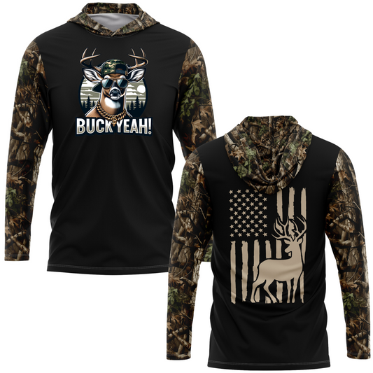 Buck Yeah! SPF50 Deer Hunting Performance Hoodie