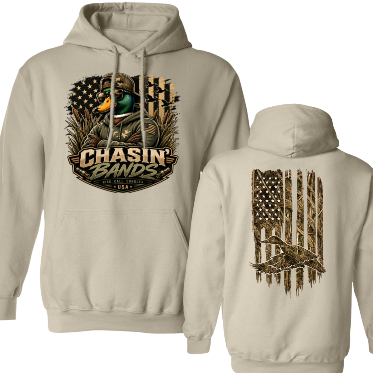 Chasin' Bands Duck Hunting Hoodie