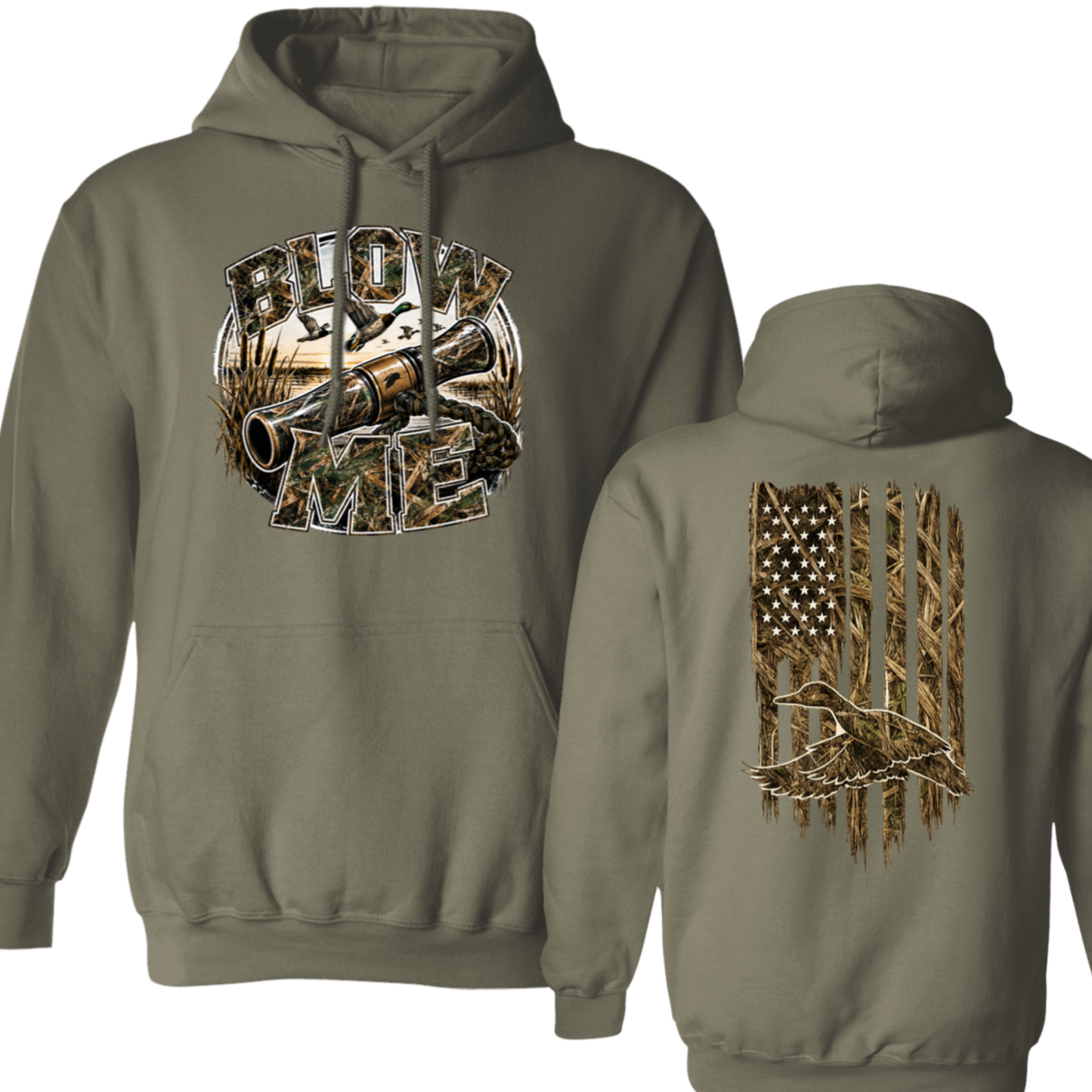 Blow Me Duck Hunting Hoodie