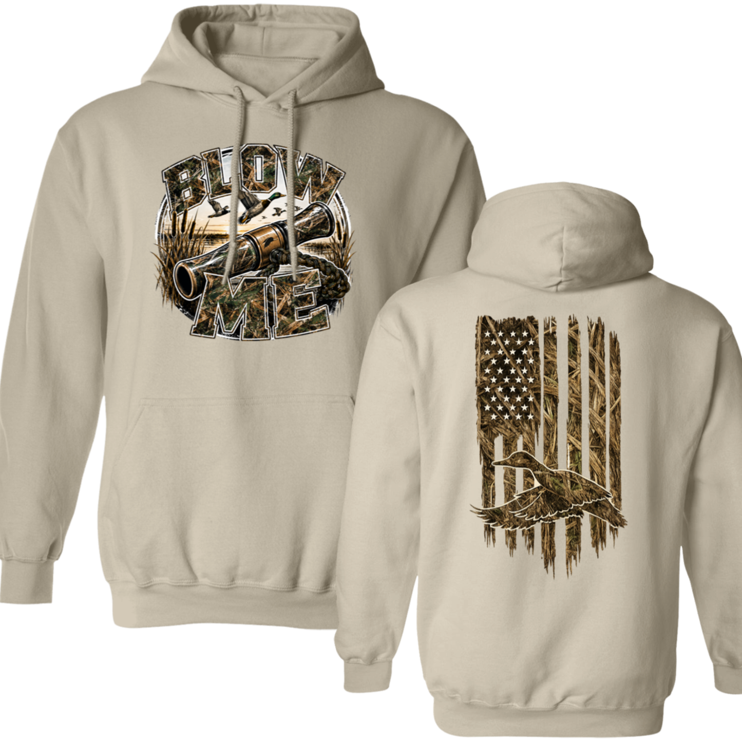 Blow Me Duck Hunting Hoodie