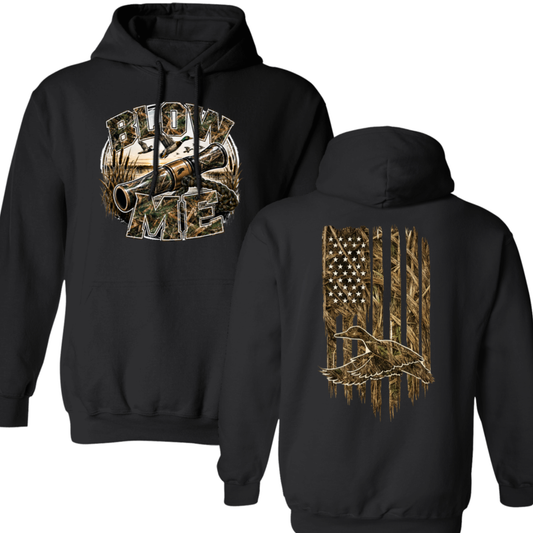 Blow Me Duck Hunting Hoodie