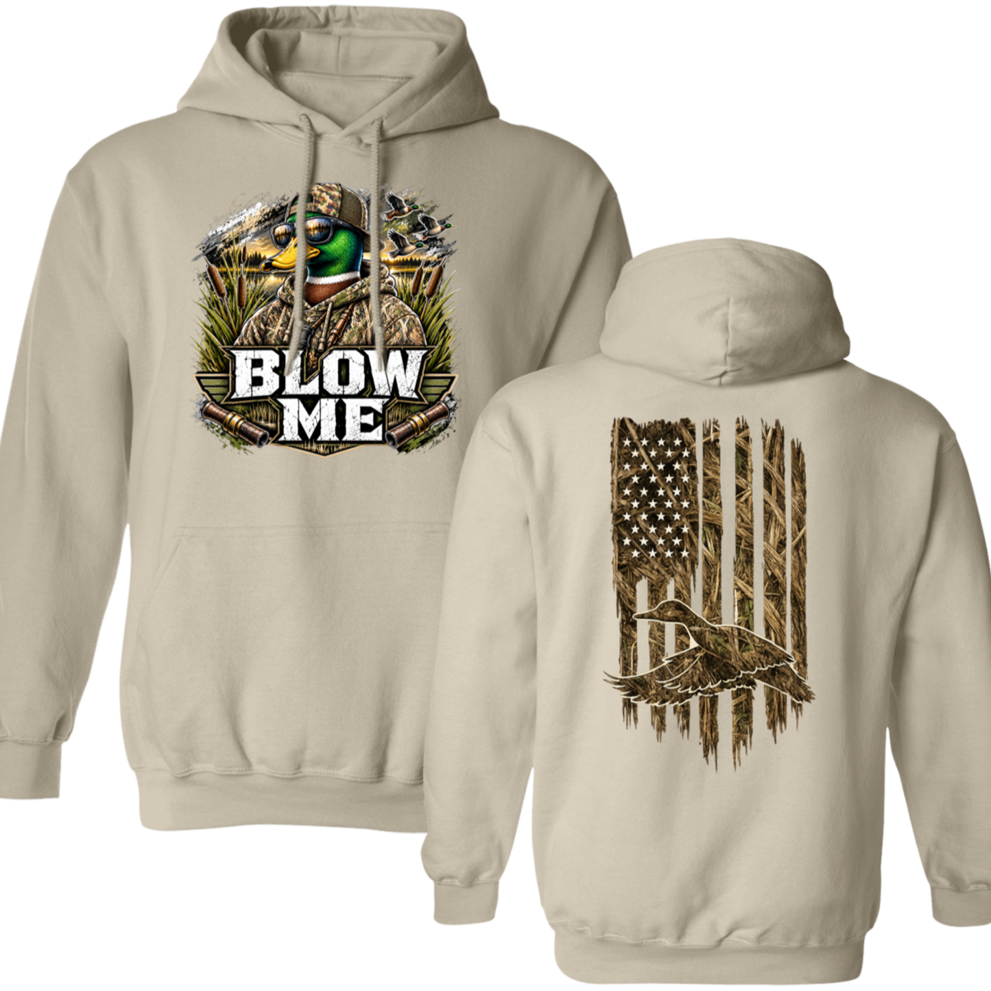Blow Me Duck Hunting Hoodie