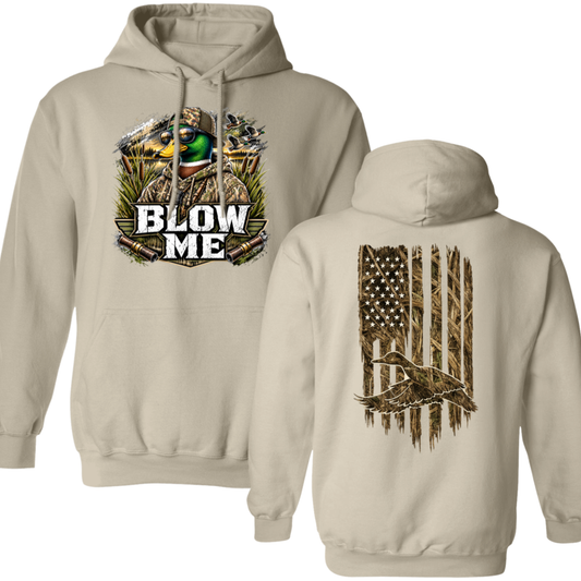 Blow Me Duck Hunting Hoodie