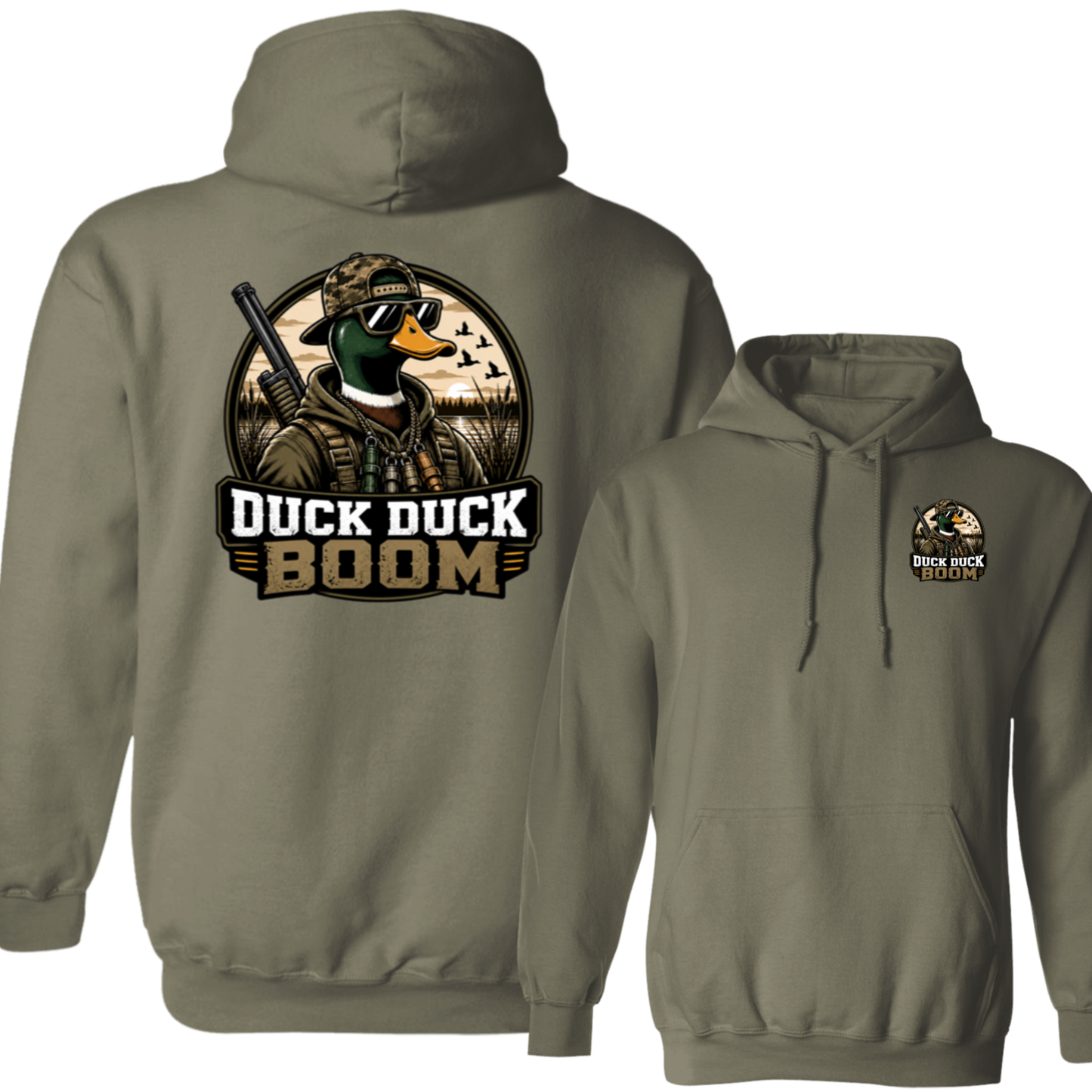 Duck Duck Boom Duck Hunting Hoodie