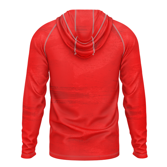 I Hate Pulling Out SPF50 Performance Fishing Hoodie-Red