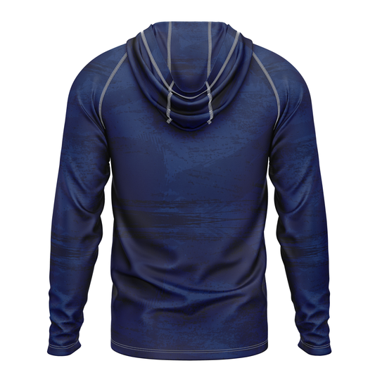 I Hate Pulling Out SPF50 Performance Fishing Hoodie- Blue