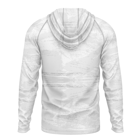 Rippin Lips SPF50 Performance Fishing Hoodie-White