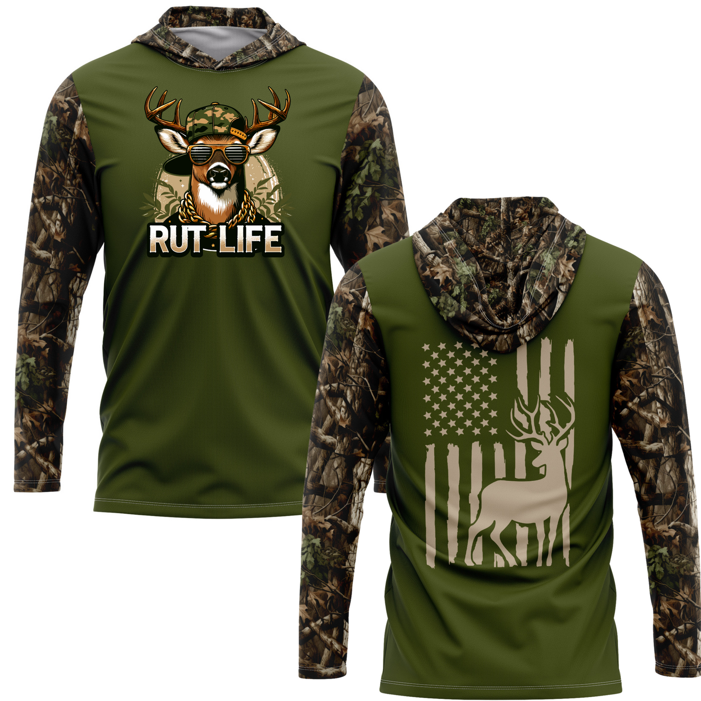 Rut Life SPF50 Deer Hunting Performance Hoodie