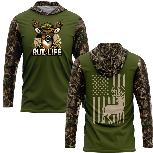 Rut Life SPF50 Deer Hunting Performance Hoodie