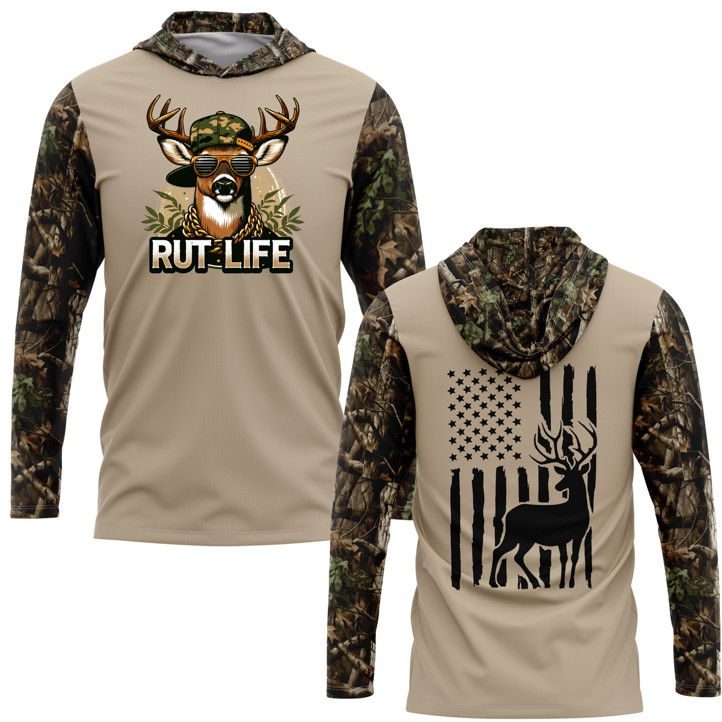 Rut Life SPF50 Deer Hunting Performance Hoodie