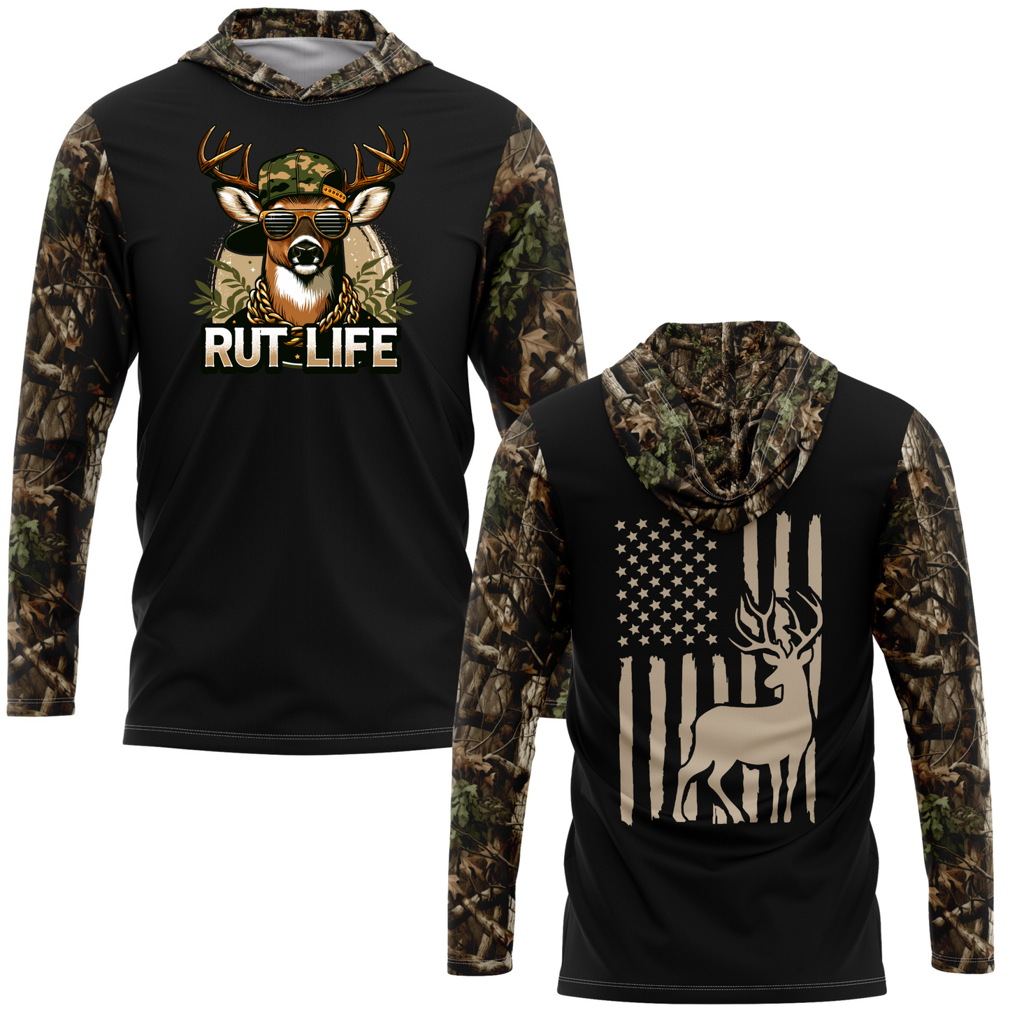 Rut Life SPF50 Deer Hunting Performance Hoodie