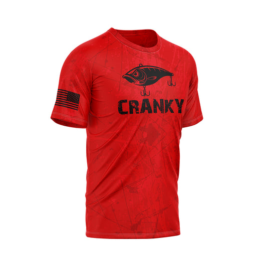 Cranky Crankbait Performance Fishing Tee