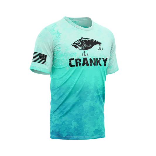 Cranky Crankbait Performance Fishing Tee