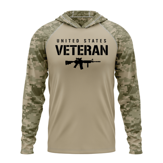 US Veteran SPF50 Patriotic Performance Hoodie