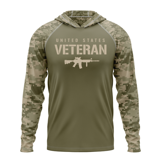 US Veteran SPF50 Patriotic Performance Hoodie