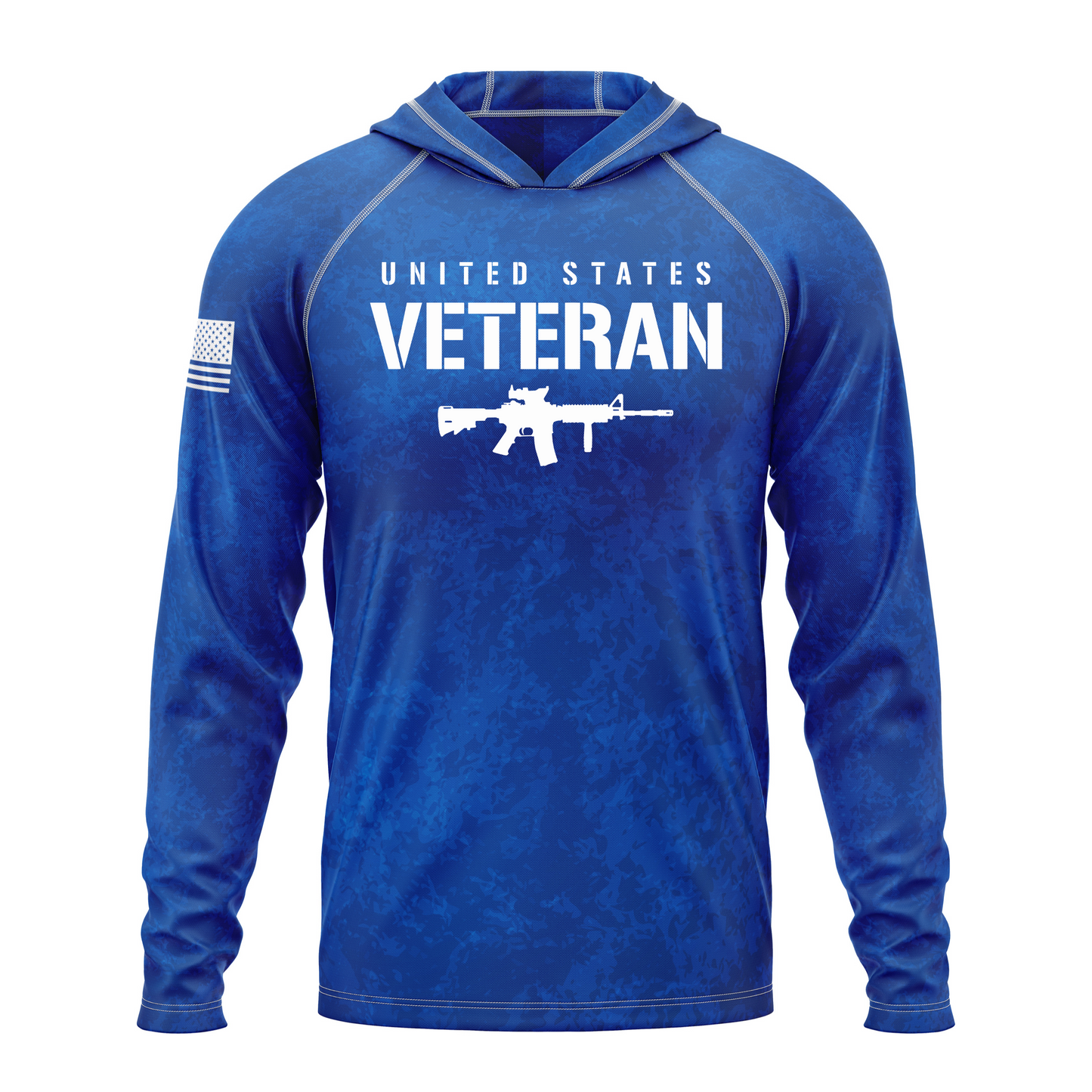 US Veteran SPF50 Patriotic Performance Hoodie